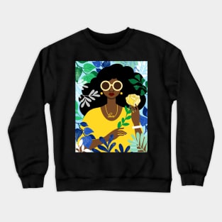 Gold and Yellow Rose Crewneck Sweatshirt